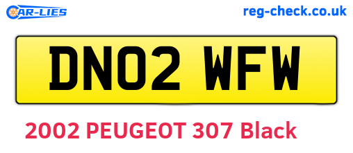 DN02WFW are the vehicle registration plates.
