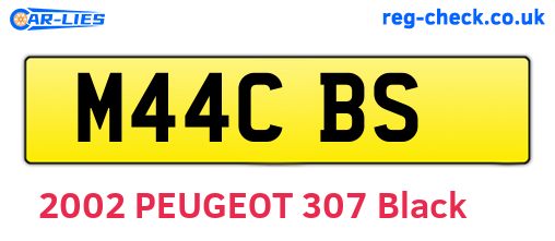 M44CBS are the vehicle registration plates.