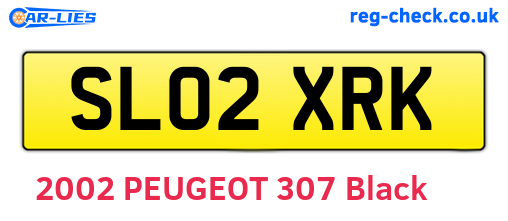 SL02XRK are the vehicle registration plates.