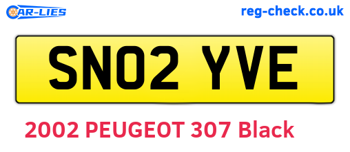 SN02YVE are the vehicle registration plates.