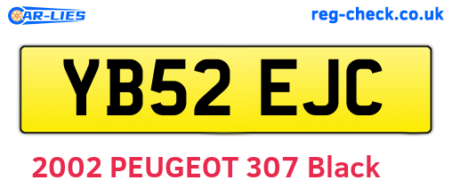 YB52EJC are the vehicle registration plates.