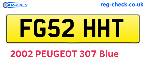 FG52HHT are the vehicle registration plates.