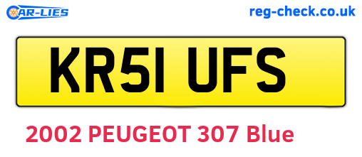 KR51UFS are the vehicle registration plates.