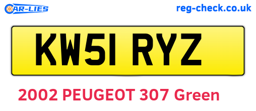 KW51RYZ are the vehicle registration plates.