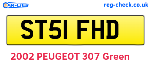 ST51FHD are the vehicle registration plates.