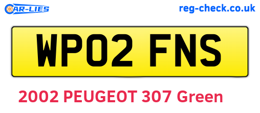 WP02FNS are the vehicle registration plates.