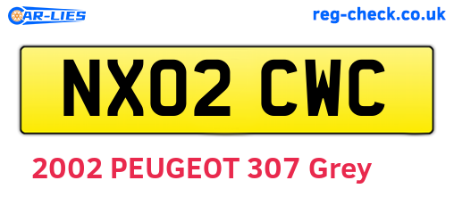 NX02CWC are the vehicle registration plates.