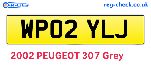 WP02YLJ are the vehicle registration plates.