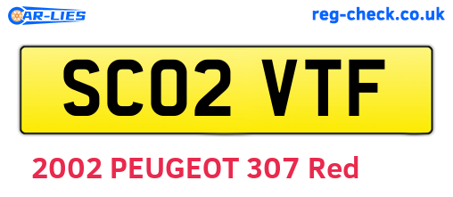 SC02VTF are the vehicle registration plates.