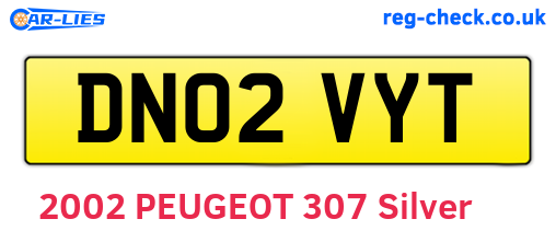 DN02VYT are the vehicle registration plates.