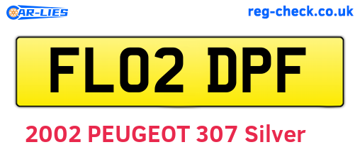 FL02DPF are the vehicle registration plates.