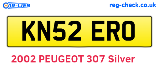 KN52ERO are the vehicle registration plates.