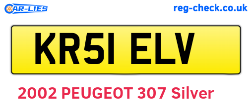 KR51ELV are the vehicle registration plates.