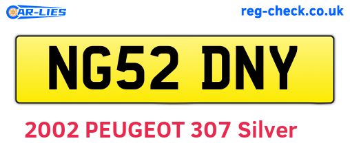 NG52DNY are the vehicle registration plates.