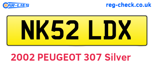 NK52LDX are the vehicle registration plates.