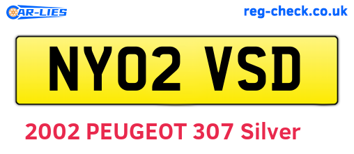 NY02VSD are the vehicle registration plates.