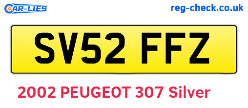 SV52FFZ are the vehicle registration plates.