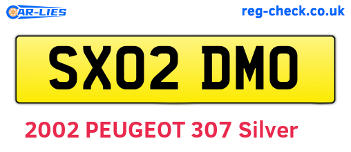 SX02DMO are the vehicle registration plates.