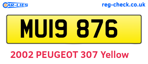 MUI9876 are the vehicle registration plates.