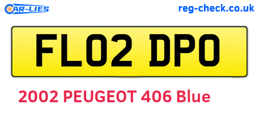 FL02DPO are the vehicle registration plates.