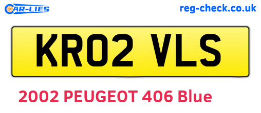 KR02VLS are the vehicle registration plates.