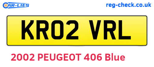 KR02VRL are the vehicle registration plates.