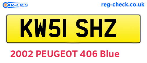 KW51SHZ are the vehicle registration plates.