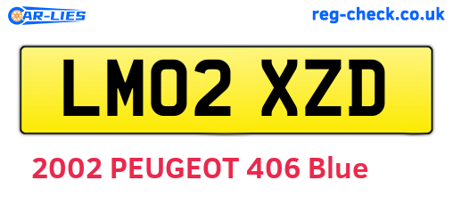 LM02XZD are the vehicle registration plates.