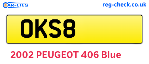 OKS8 are the vehicle registration plates.