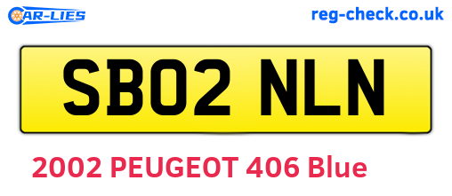 SB02NLN are the vehicle registration plates.