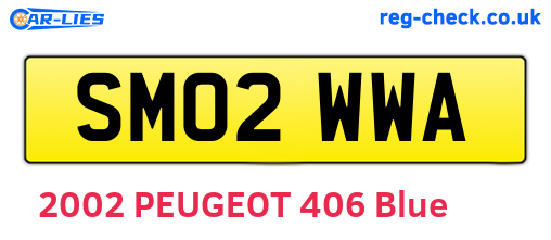 SM02WWA are the vehicle registration plates.