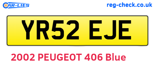YR52EJE are the vehicle registration plates.