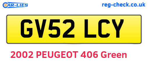 GV52LCY are the vehicle registration plates.