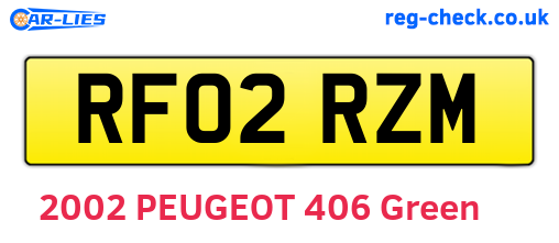 RF02RZM are the vehicle registration plates.