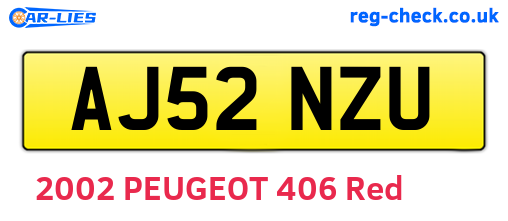 AJ52NZU are the vehicle registration plates.