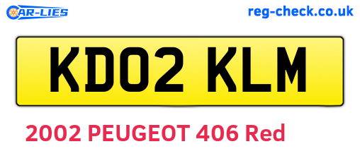 KD02KLM are the vehicle registration plates.