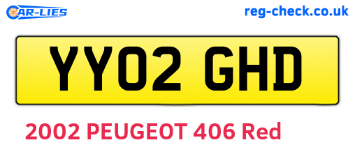 YY02GHD are the vehicle registration plates.