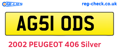 AG51ODS are the vehicle registration plates.