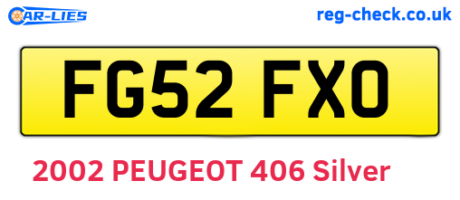 FG52FXO are the vehicle registration plates.