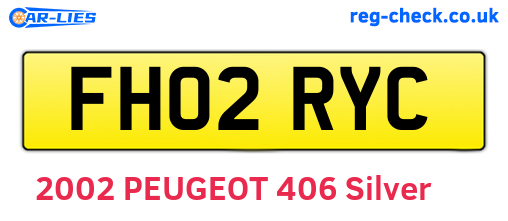 FH02RYC are the vehicle registration plates.