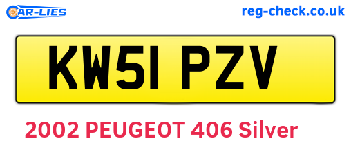 KW51PZV are the vehicle registration plates.