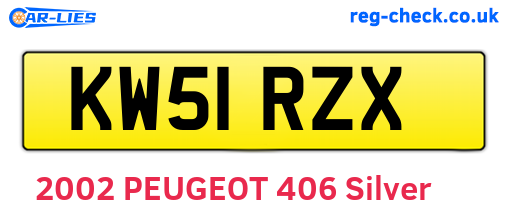 KW51RZX are the vehicle registration plates.
