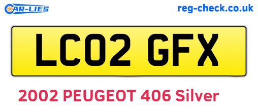 LC02GFX are the vehicle registration plates.