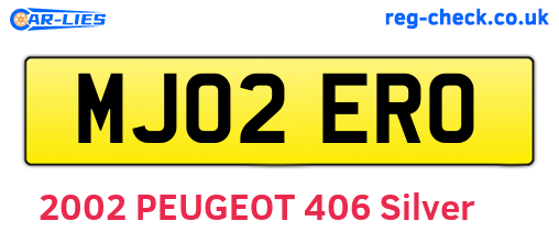 MJ02ERO are the vehicle registration plates.