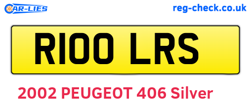 R100LRS are the vehicle registration plates.