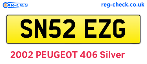 SN52EZG are the vehicle registration plates.