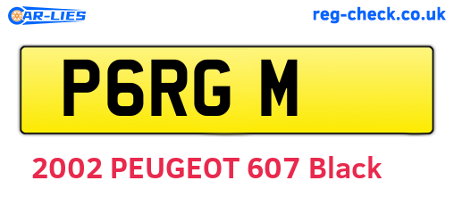 P6RGM are the vehicle registration plates.