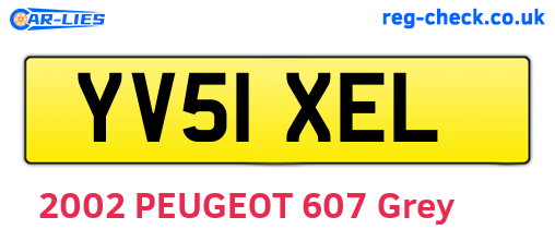 YV51XEL are the vehicle registration plates.