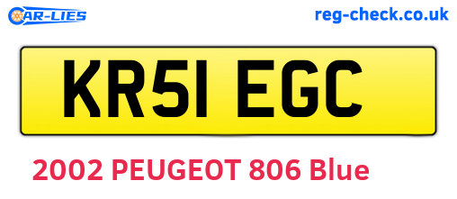 KR51EGC are the vehicle registration plates.