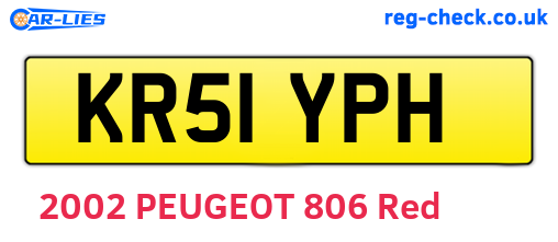 KR51YPH are the vehicle registration plates.